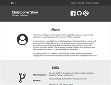 Tablet Screenshot of chris-shaw.com